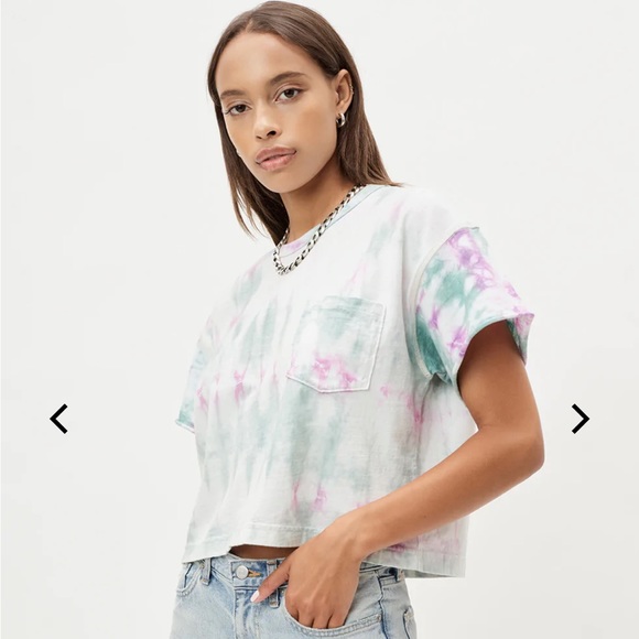 John Elliott Reconstructed Tie Dye Pocket Tee - Picture 4 of 13